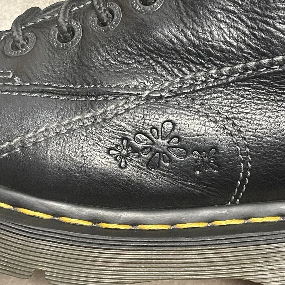 Dr.‎ Martens Daisy Black Leather Oxford Shoes Womens 6 Platform Chunky Y2K 90s